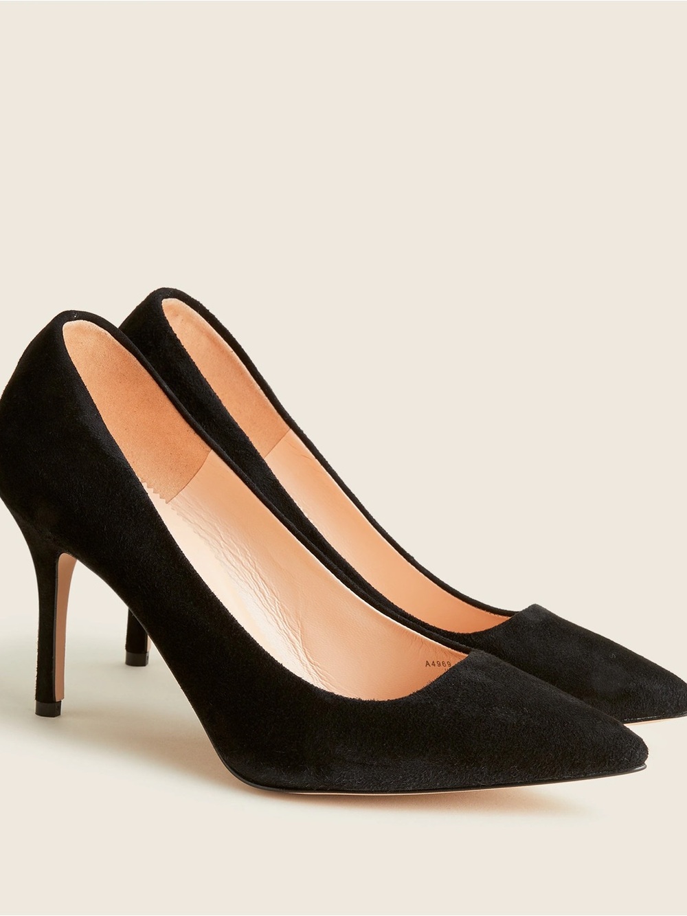 J. Crew Black Suede Heels - Size 7